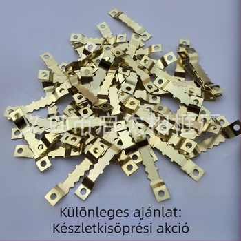 Fényképkerethez tartozó hardver – kétoldalas recés akasztó (Anyag: Fém; Gyártási folyamat: elektroplakolás; Kiegészítő típus: recés akasztó; Stílus: Modern egyszerűség; Csomagolás: Zsákok)