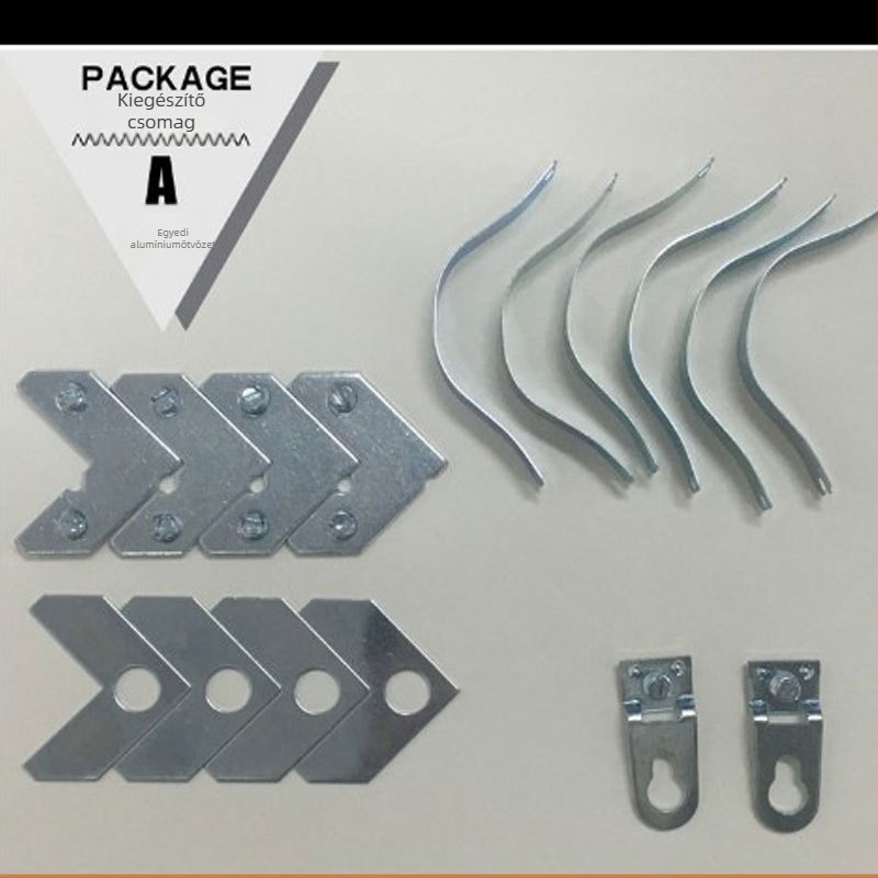 Fém képkeret sarok – L alakú rögzítő elem, sztancolt, testreszabható, kampó