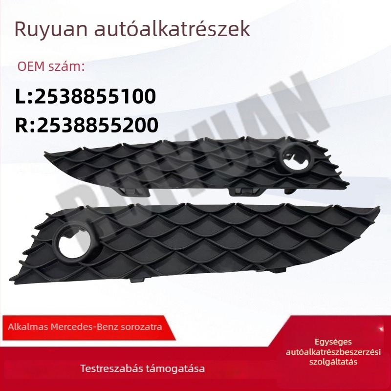 GLC W253-hoz előtti lökhárító szellőzőháló keret dekoratív elem, L2538855100 / R2538855200