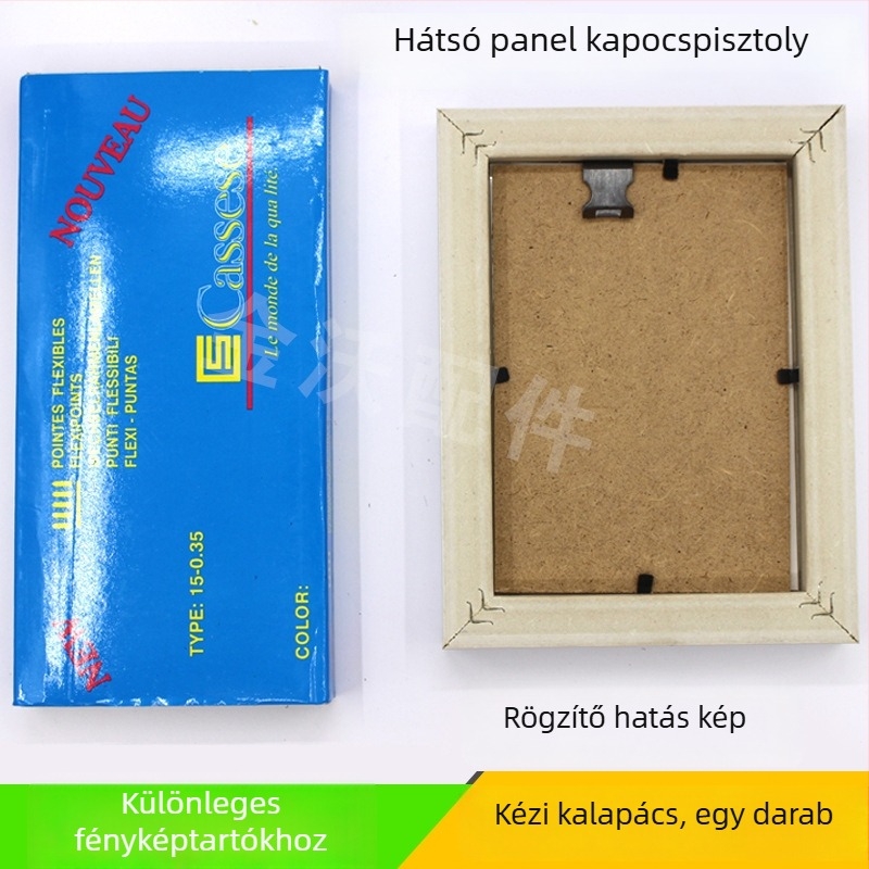 Fényképkeret hátlapjára való szegek, tökmag alakú, fém, modern minimalist stílusú, kiegészítők