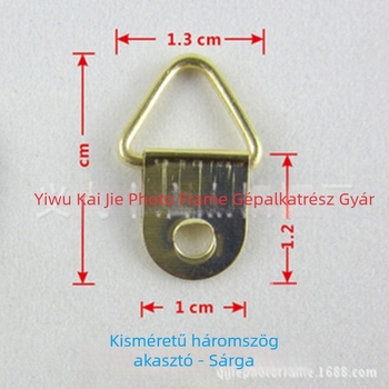 Képkeret akasztó, vasból, elektroplattolt felülettel, modern minimalist stílus, egy kampó, teherbírás 3 kg