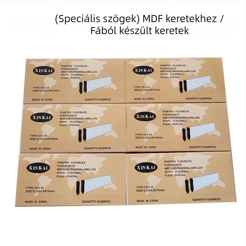 Keret szegek - Fém, Mechanikus kivitel, Szegek a hátsó panel rögzítéséhez, Karton csomagolás