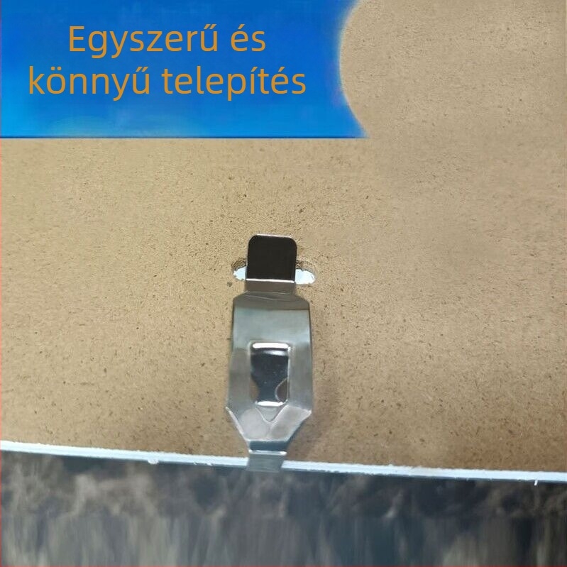 Keret nélküli fém hátlap fényképtartóhoz, rugós klipekkel rögzítés, Deheng márka, stancolás technika, nappali dekoráció