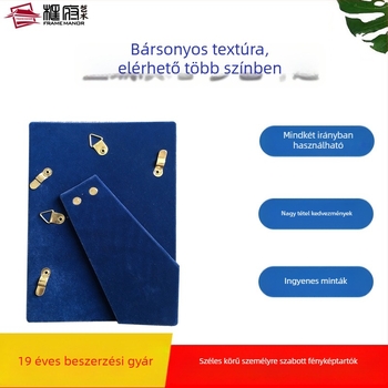 Fényképkeret hátlap – MDF lemez velúr bevonattal, kézzel készített, testreszabható