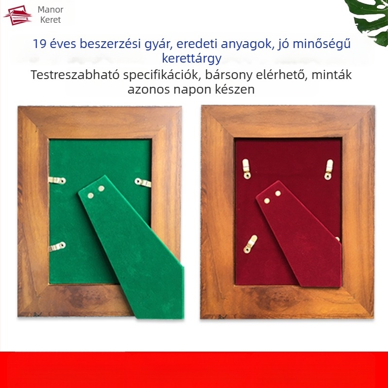 Fényképkeret hátlap – MDF lemez velúr bevonattal, kézzel készített, testreszabható