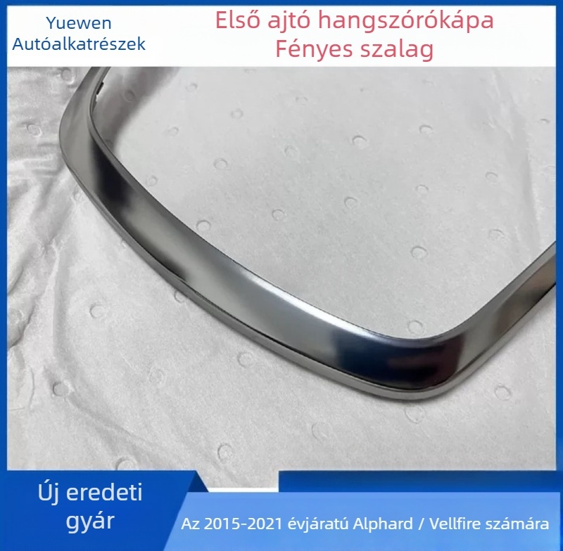 Első ajtó hangszórófedél fényes csíkkal a Alphard/Vellfire 30-sorozathoz (2015–2021)