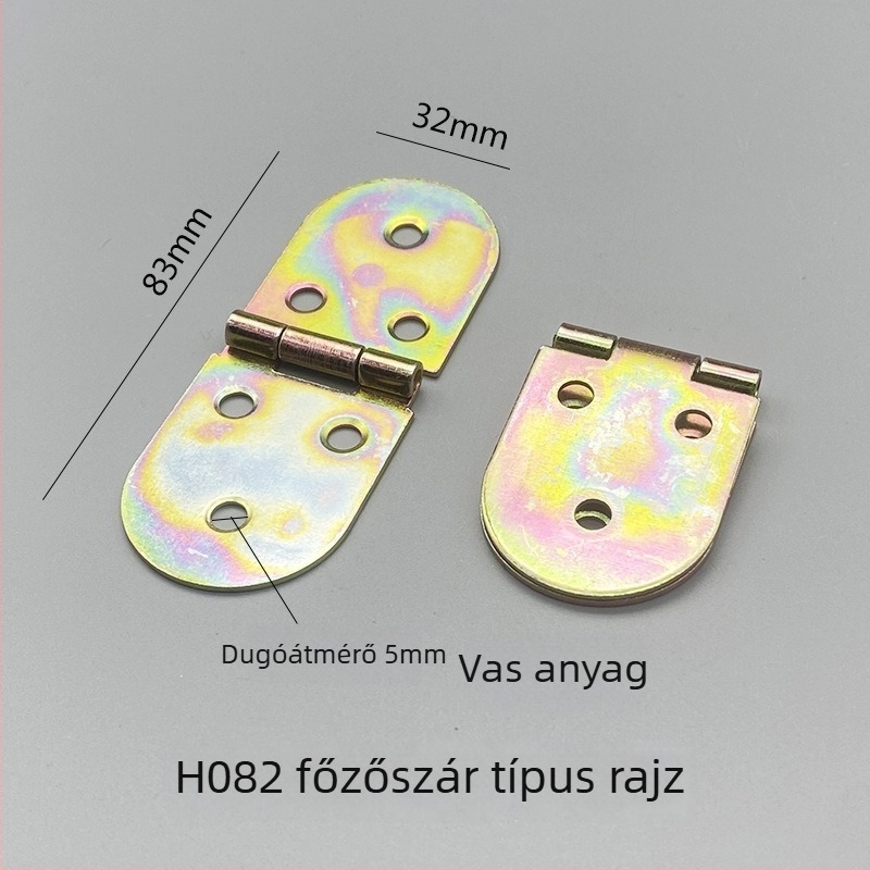 Összecsukható bútorszárny lekerekített sarkokkal, vasanyag, elektroplakálás, modern stílus