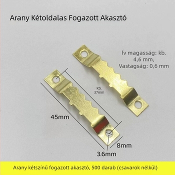 Qijie fém elektroplátolt kétoldalú fogazott akasztó keret hímzéséhez (kód 1045)