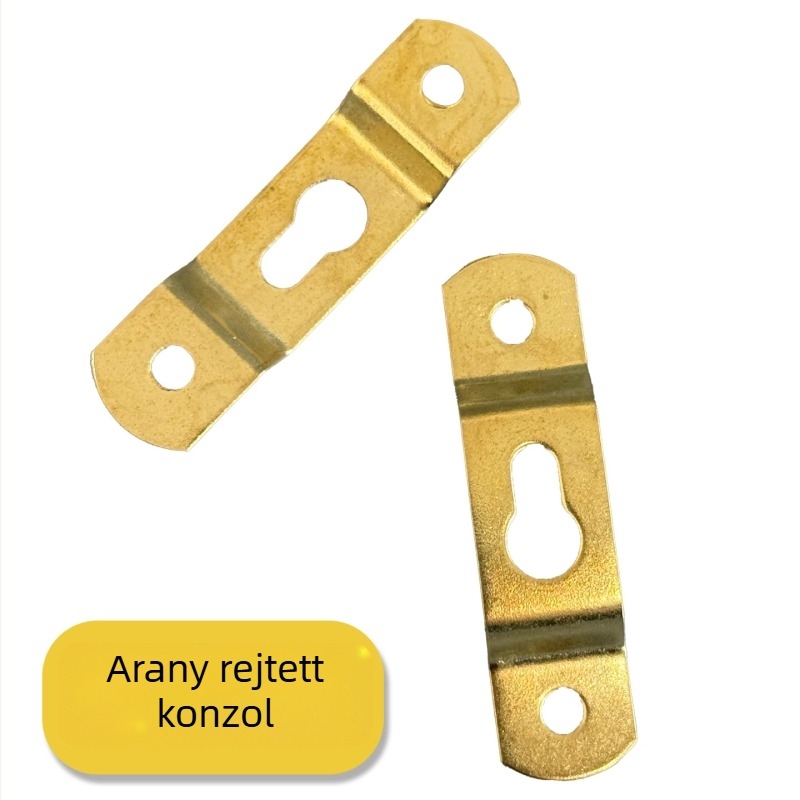 Fém keret-hardver keresztszemes kapcsoláshoz fotókerethez rejtett csattal és nagy kampóval