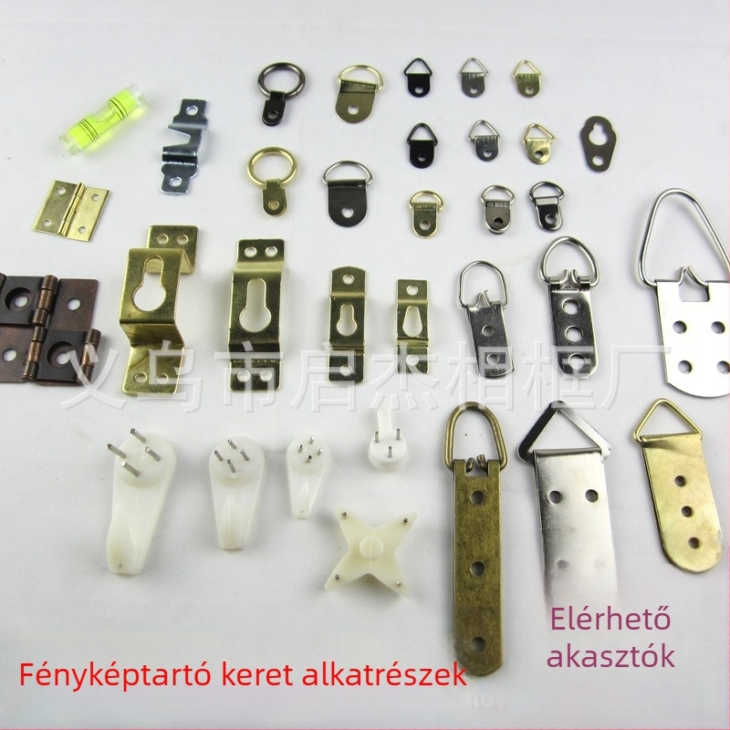 L alakú fotókeret hátlap csatlakozója - fém, elektroplatázás, márka qj, típus: kampó, stílus: modern minimalizmus