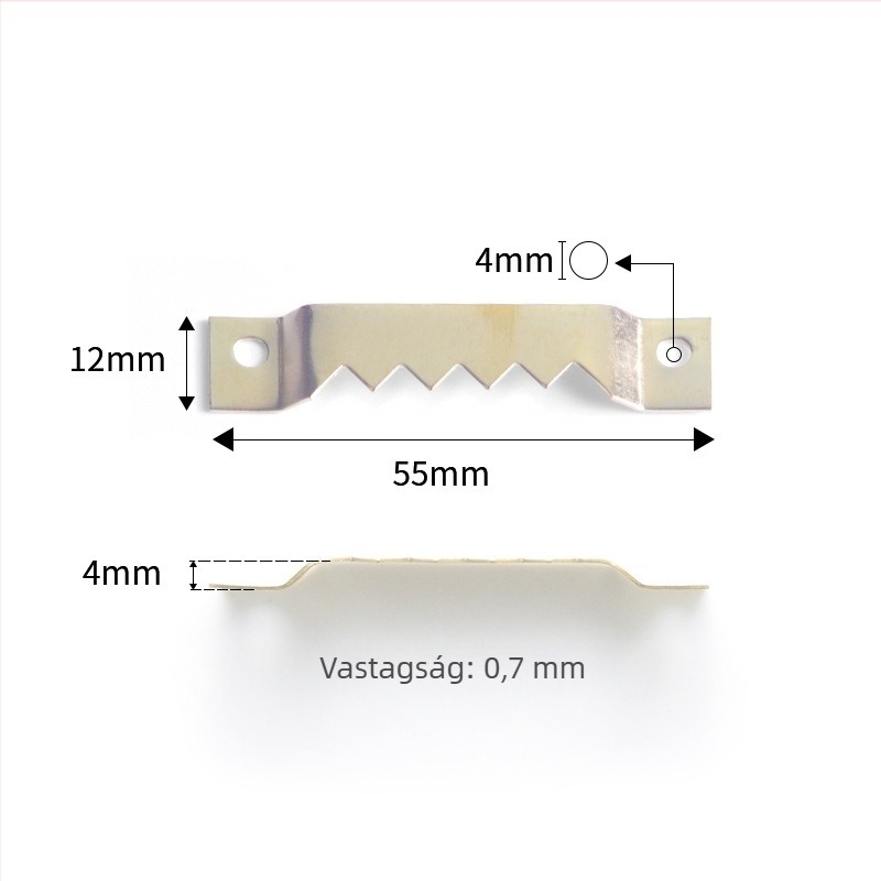 Fém fogas-kiegészítő fényképtartókhoz, modern és egyszerű kivitel, testreszabható, Jiayi márka, 500 db / csomag