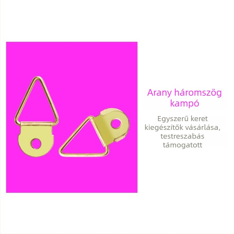 Jiayi fém háromszög akasztó fényképtartókhoz - galvanizált, testreszabható