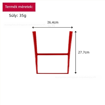 Szénszálas navigációs keret – Nissan 350Z (2003-2009) – belső dekoráció, testreszabható, logó nyomtatás elérhető