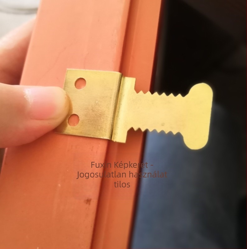 Fém képkeret horog halcsont mintázatú és fogazott akasztóval, rejtett függesztés (Fém; Nem importált; szeg)