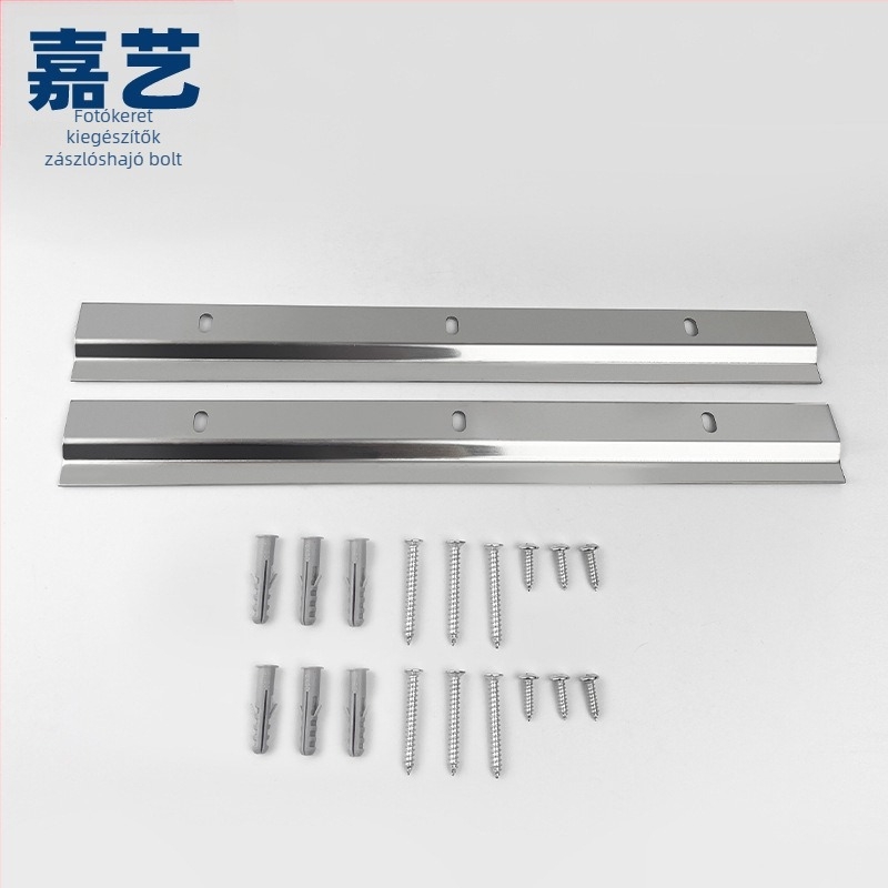 Jiayi fém Z-alakú fotókeret akasztóeleme, elektroplattált felülettel, modern minimalista stílus