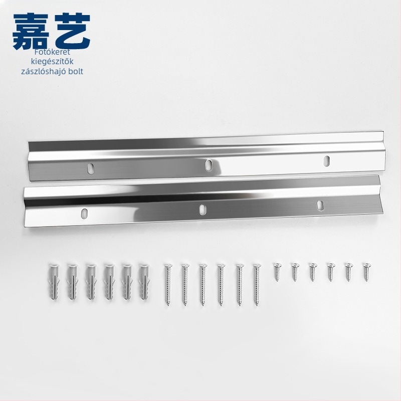 Jiayi fém Z-alakú fotókeret akasztóeleme, elektroplattált felülettel, modern minimalista stílus