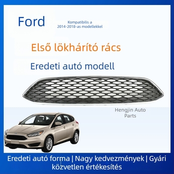 Ford Focus 2015-2018 Felső grille keret bőrtextúrás mintázattal, ABS műanyag, lökhárítóhoz szerelhető, MK3, Kellék 1875314