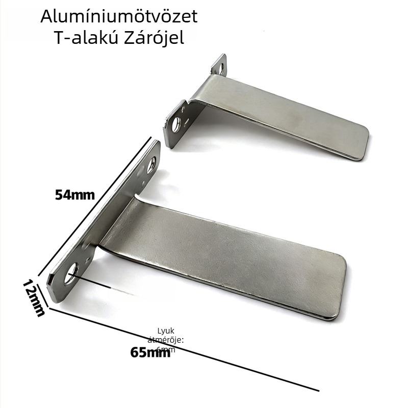 Alumíniumötvözet fotókeret hátlap tartó asztali állvány, alsó konzol, testreszabható, modern minimalista stílus