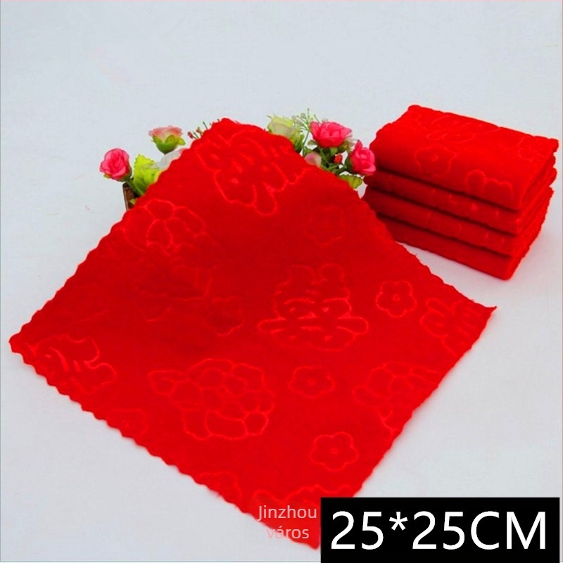 Esküvői ajándék négyzet alakú törölköző, szuperfinom szálból, 260 g, szál 40, négyzet alak, nedvességfelszívódás 5–10 s