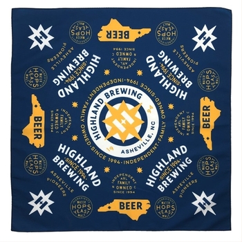 Négyzet alakú poliészter turbán, rácsmintázatú nyomtatás, dekoratív, testre szabható