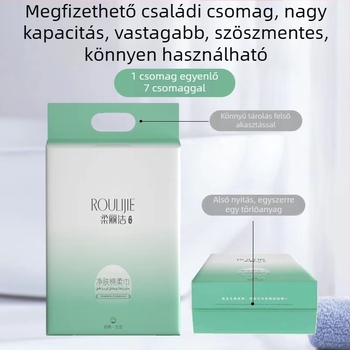 ROULIJIE Egyszer használatos arctörölközők növényi rostból, függő kialakítás, testreszabás elérhető, gyártási folyamat: Más