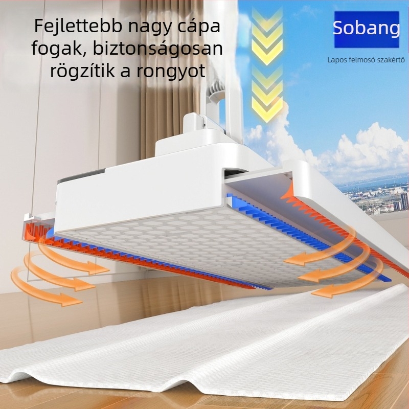 Sorbonne plat mop rozsdamentes acél rúd, emelő rúd + műanyag lemez, teherbírás 5 kg, korrózióállóság szintje 10, kiszáradási arány ≤40%