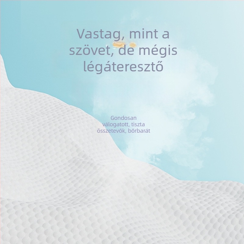 Allsmile egyszer használatos arctisztító kendők, extra vastagok, puha pamut kendők, akasztós adagoló