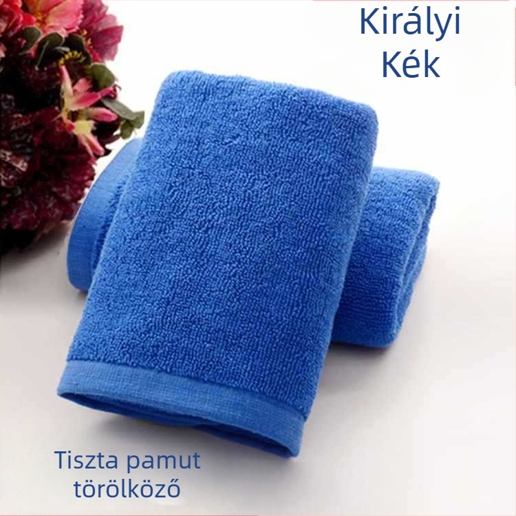 Pamut arc törölköző, 100d szál, tuftált kivitelezés, szállodai fürdő törölköző
