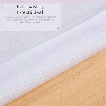 Megvastagított egyszer használatos arc tisztító törölköző, pamutból, F-minta, szalonminőség