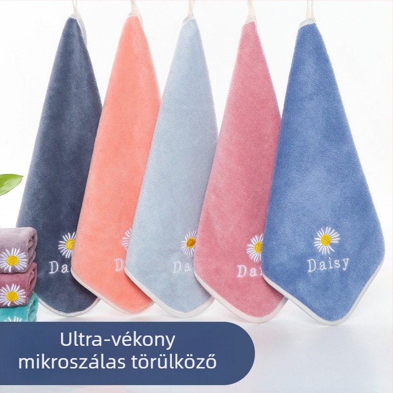 Mikroszálas kéztörlő, logó hímzett, vastított kivitel, 30–50 g