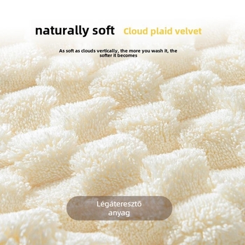 Korall fleece arc törölköző, rendkívül nedvszívó, szöszmentes, 50–80 g