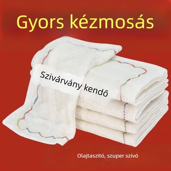 Mosogatókendő pamutfonalból, egyszínű, ultra vastag, vízet felszív, fazekakhoz és tálakhoz alkalmas