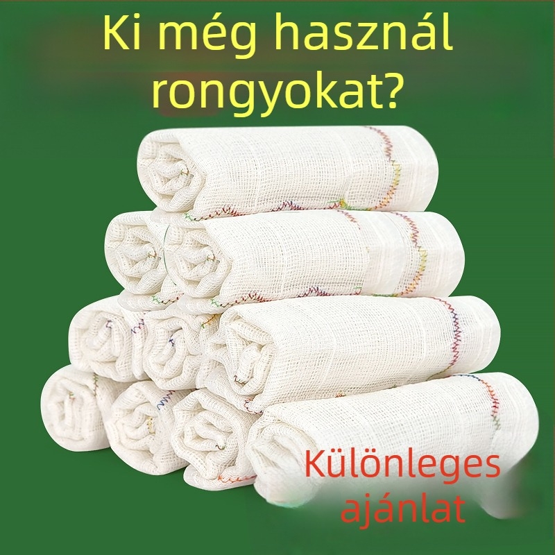 Mosogatókendő pamutfonalból, egyszínű, ultra vastag, vízet felszív, fazekakhoz és tálakhoz alkalmas