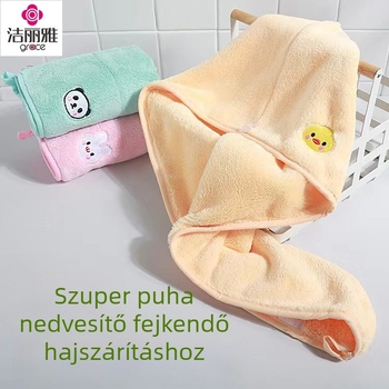 Jie Liya hajszárító sapka, hímzett, szuperfinom rost, 120D szál, gyors száradás, 50–79 g