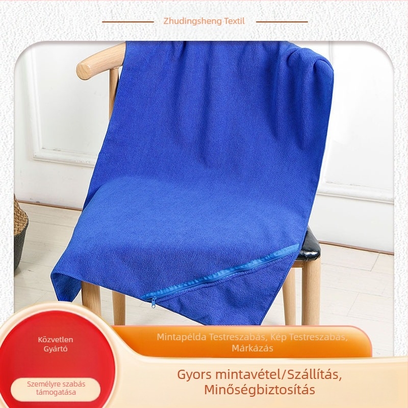 Sporttörölköző poliészter mikroszálból, 110 g, gyors vízfelvétel 5–10 s, testre szabható logóval (hímzés, hajtás, nyomtatás, jacquard)