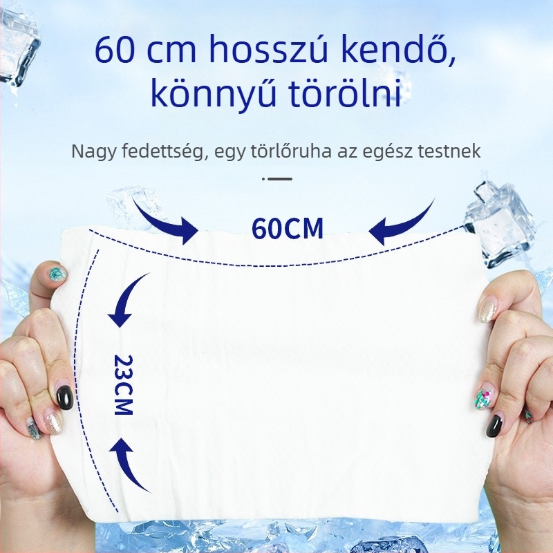 Hűsítő nedves törlőkendők – nem szőtt anyag; kéztörlő; testreszabhatatlan