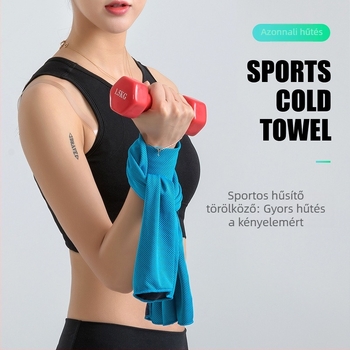 Sporttörölköző hűsítő érzetű, gyorsan száradó mikroszálas, 150D egyszálas, 160 g/m², logó nyomható, testre szabható