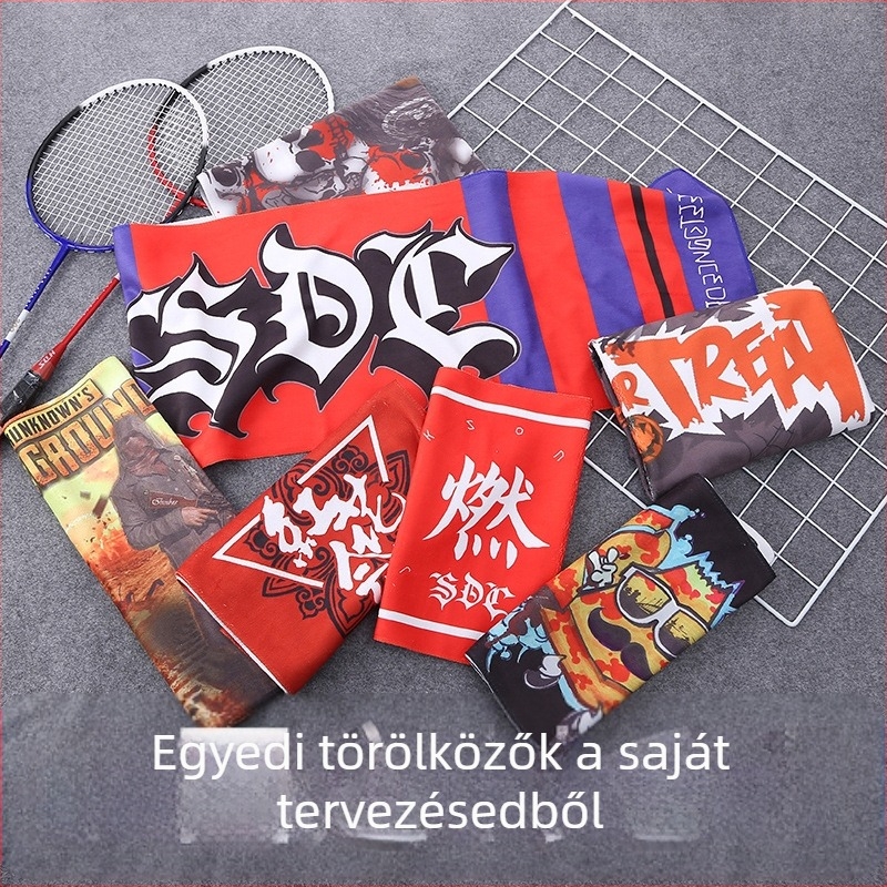 Sport törölköző testreszabható logóval, AB szál, 300–400 g/m², poliészter, gyors nedvszívás 11–15 s