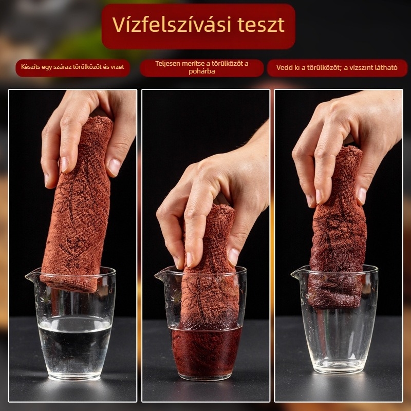 Pamut teafőasztalhoz való törlőkendő, nedvszívó, prémium kategóriás.