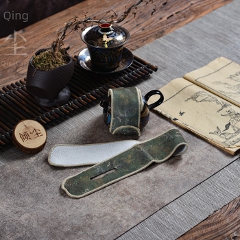 Qingchen velúr tea törlő kendő — kínai stílus, 2025 tavasz megjelenés