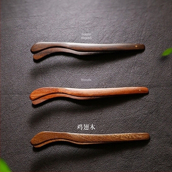 Tea kiegészítő készlet — Ebony tömörfa teklipsz, teáscsésze clip, csúszásmentes csipesz, teáskanál (Anyag: Ebony; Tartalmazza: clip, teáscsésze clip, csipesz, kanál; Bevezetés: 2025 tavasz)