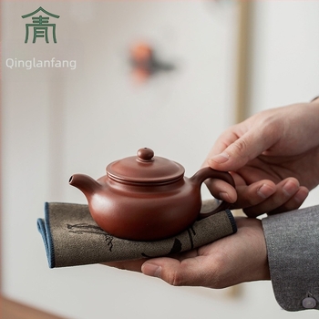 Qinglanfang Szövetes teás törölköző, nedvszívó, vastag anyag, logóval ellátva, tea ceremónia kiegészítő, 2021 nyári bevezetés