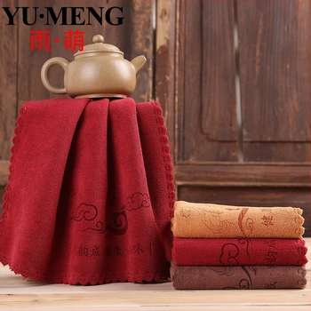 Teakendő pamutszövet, 32s szál, 78 g, nyomtatott logó