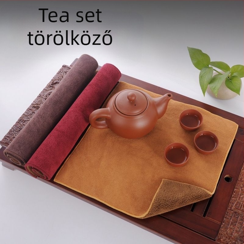 Tea törlő kendő, szuperfin rost, 700 g/m², nedvszívás 0–5 s, vágott velúr, 32 szál