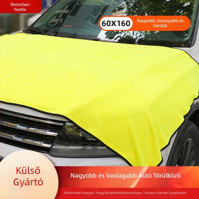 Autómosó törölköző korall plüssből, vastag, erős nedvességfelszívódás, bolyhosodásmentes, logó testreszabható