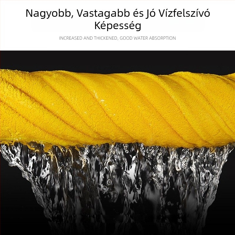 Autómosó törölköző korall plüssből, vastag, erős nedvességfelszívódás, bolyhosodásmentes, logó testreszabható