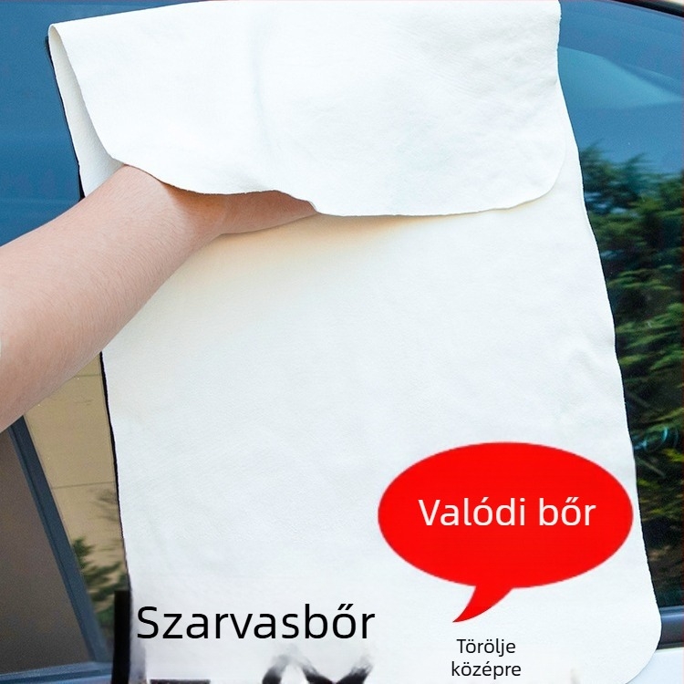 Velúr autótörlőkendő üvegtisztításhoz, vízfelvevő, vízfoltok nélkül