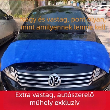 Nagy méretű, magas minőségű mikroszálas autómosó törlőkendő, vastag, nedvszívó, szöszmentes, professzionális autó tisztításra