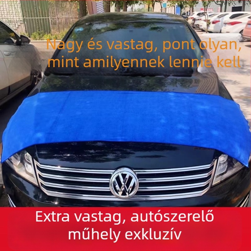 Nagy méretű, magas minőségű mikroszálas autómosó törlőkendő, vastag, nedvszívó, szöszmentes, professzionális autó tisztításra