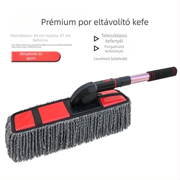Autómosó mop finom szőrökkel a tisztításhoz és a por eltávolításához